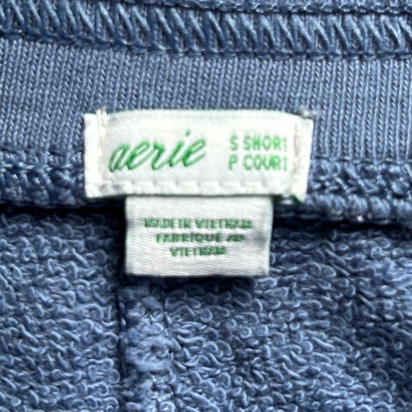 Aerie Weekend Kick It High Waisted Flare Blue Lounge Pants Size Small Short - Picture 6 of 14